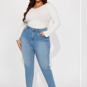 Wifey High Rise Jeans -Fashion Nova 1X NWT